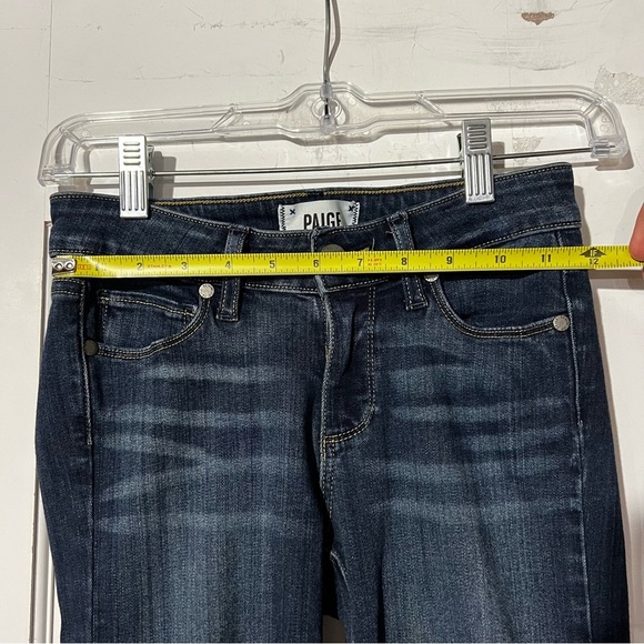 PAIGE Verdugo Ankle Jeans Size 24 Dark Wash Slim - Picture 6 of 9